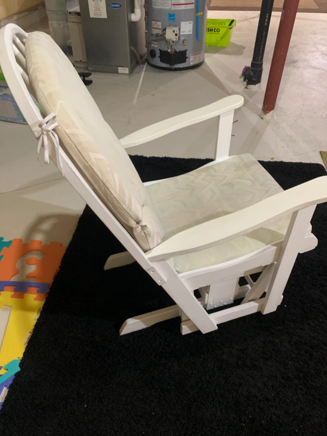 White Glider Rocking Chair - photo 3