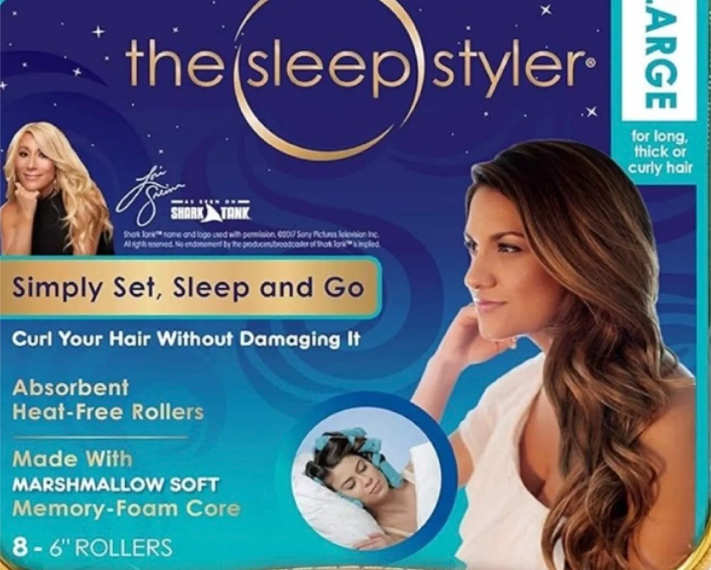 The Sleep Styler Heat-Free Hair Rollers - Large image indicator(3)