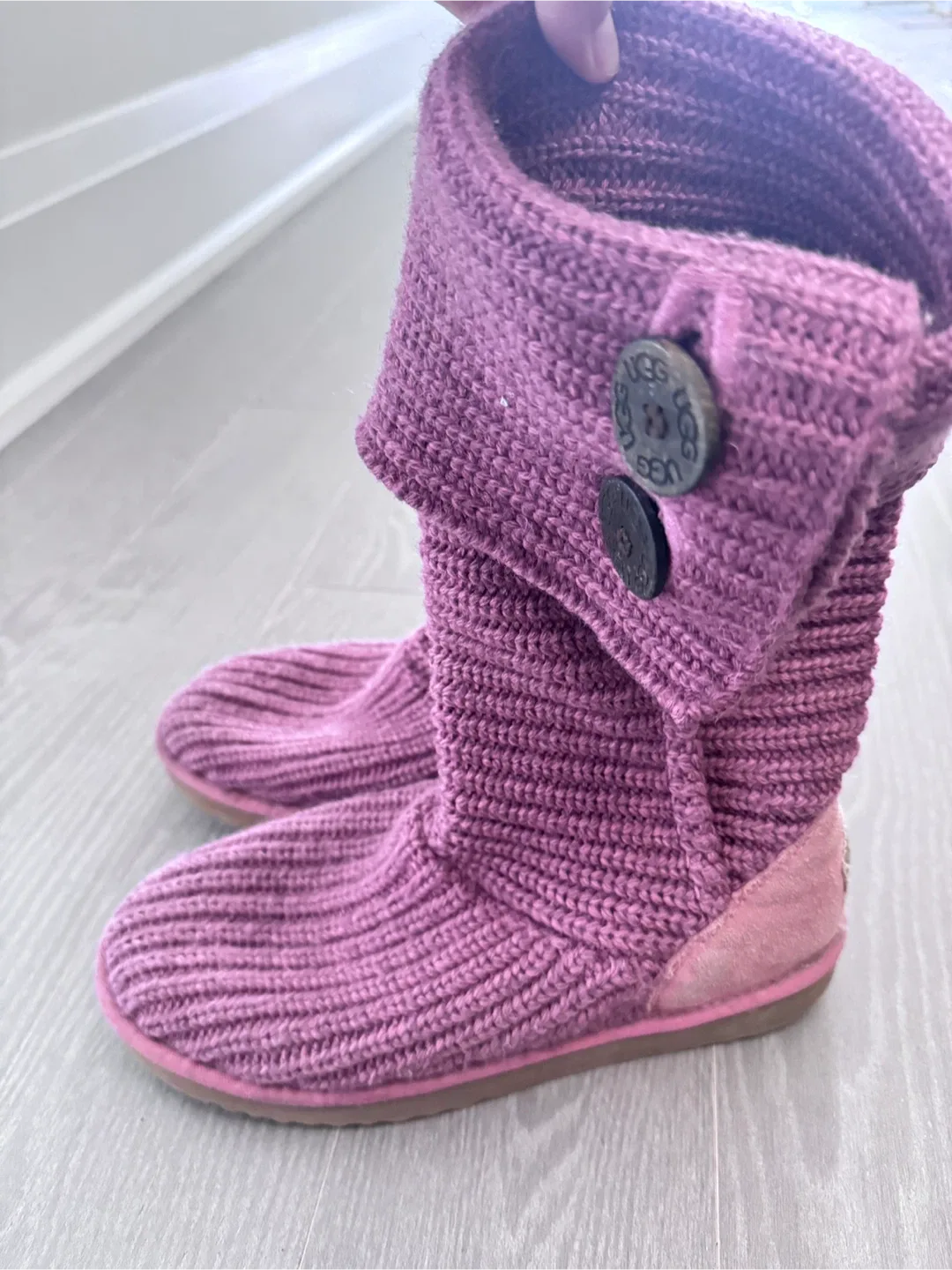 UGG Knit Boots - Size 8