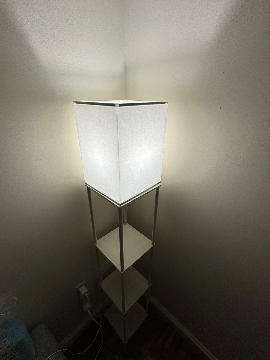 White Shelf Floor Lamp - photo 3