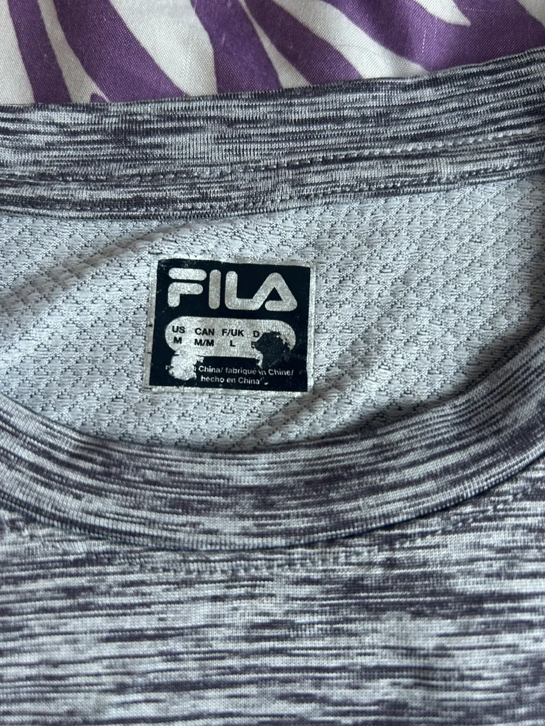 Men Fila Grey T-Shirt Size M image indicator(3)