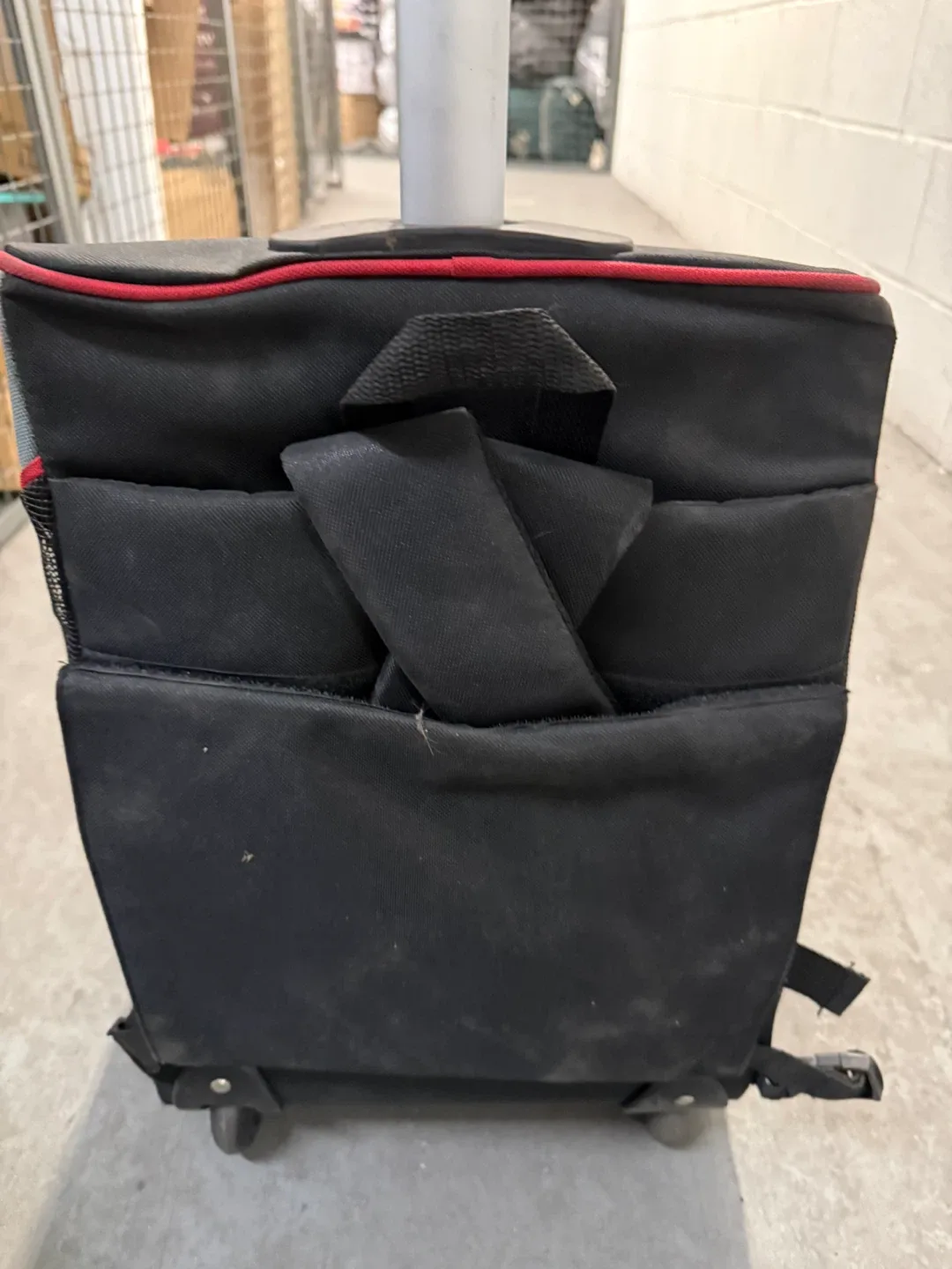 Rolling Pet Carrier - Black & Grey