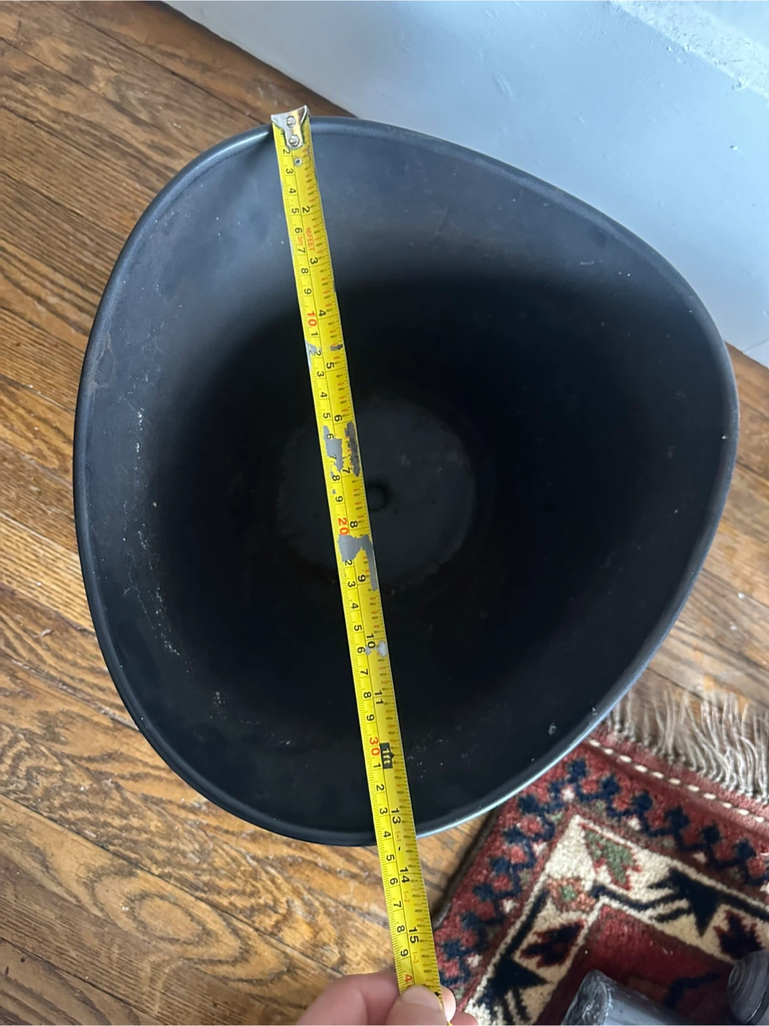Black Ceramic Plant Pot / Planter - photo 2
