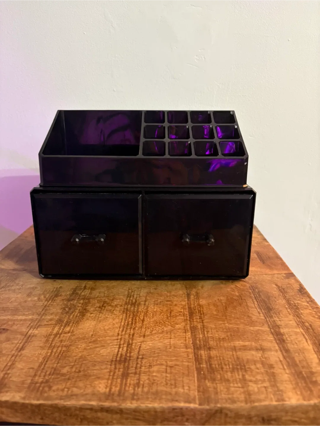 Black Makeup Organizer with Drawers