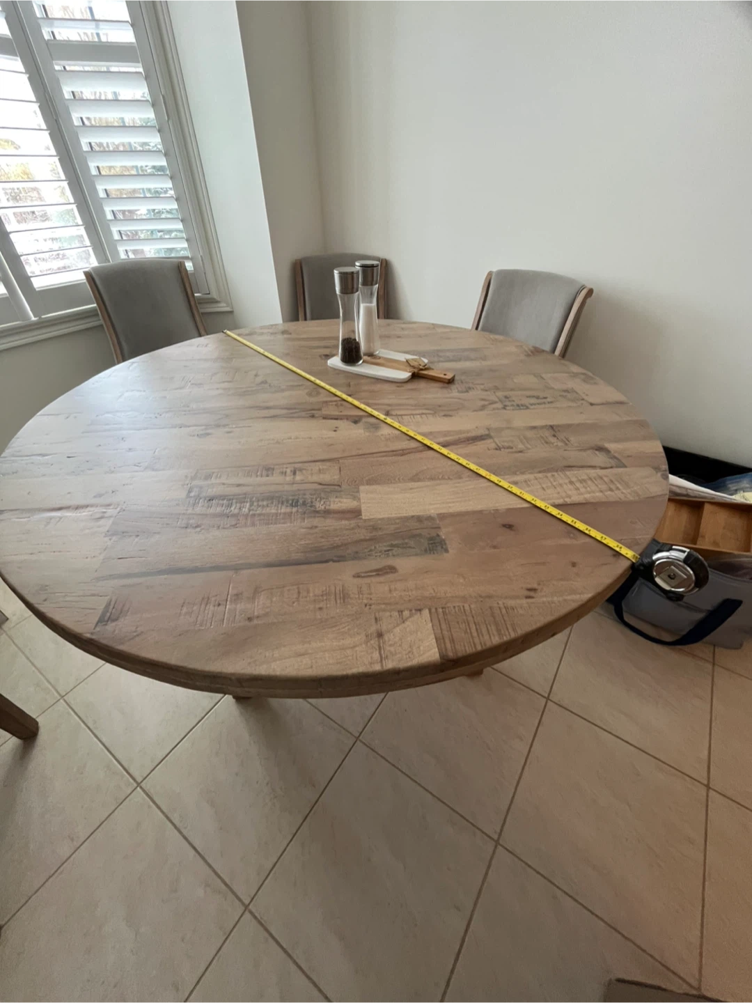 Round Wooden Dining Table