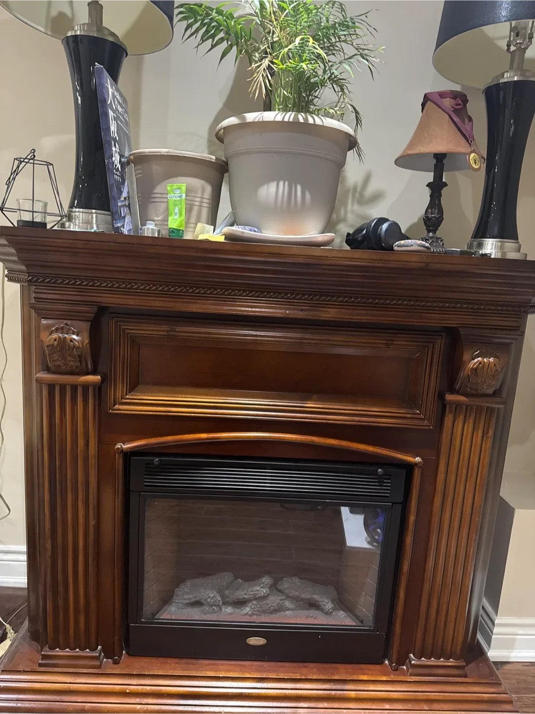 Like new Electric Fireplace- selling as moving to smaller place