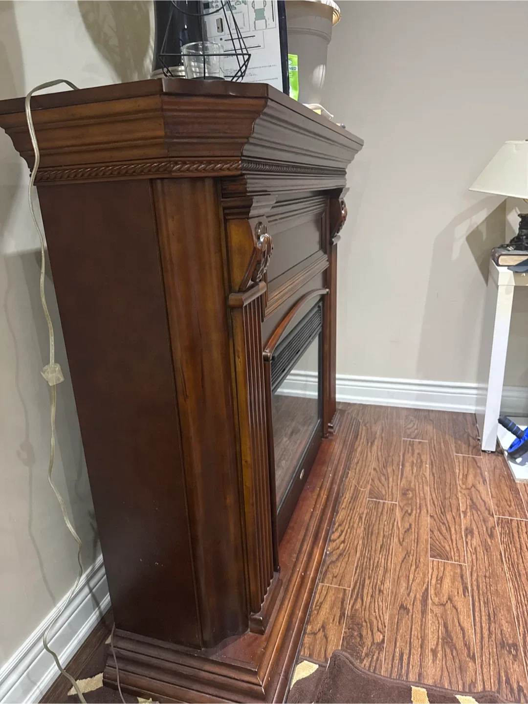 Like new Electric Fireplace- selling as moving to smaller place image indicator(5)