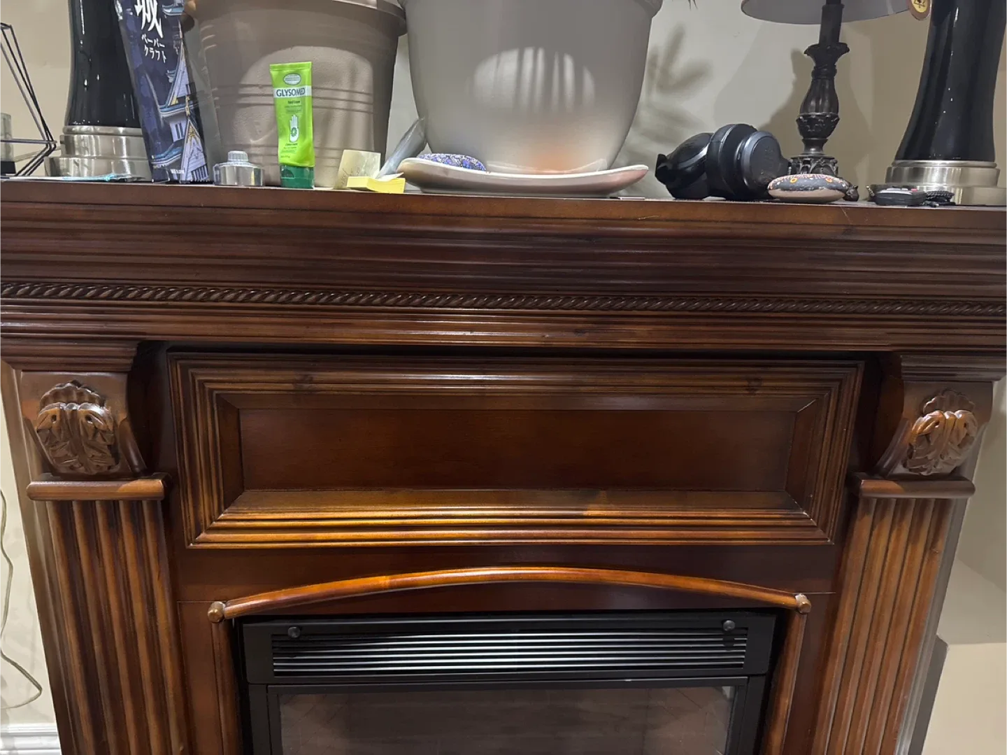 Like new Electric Fireplace- selling as moving to smaller place image indicator(6)