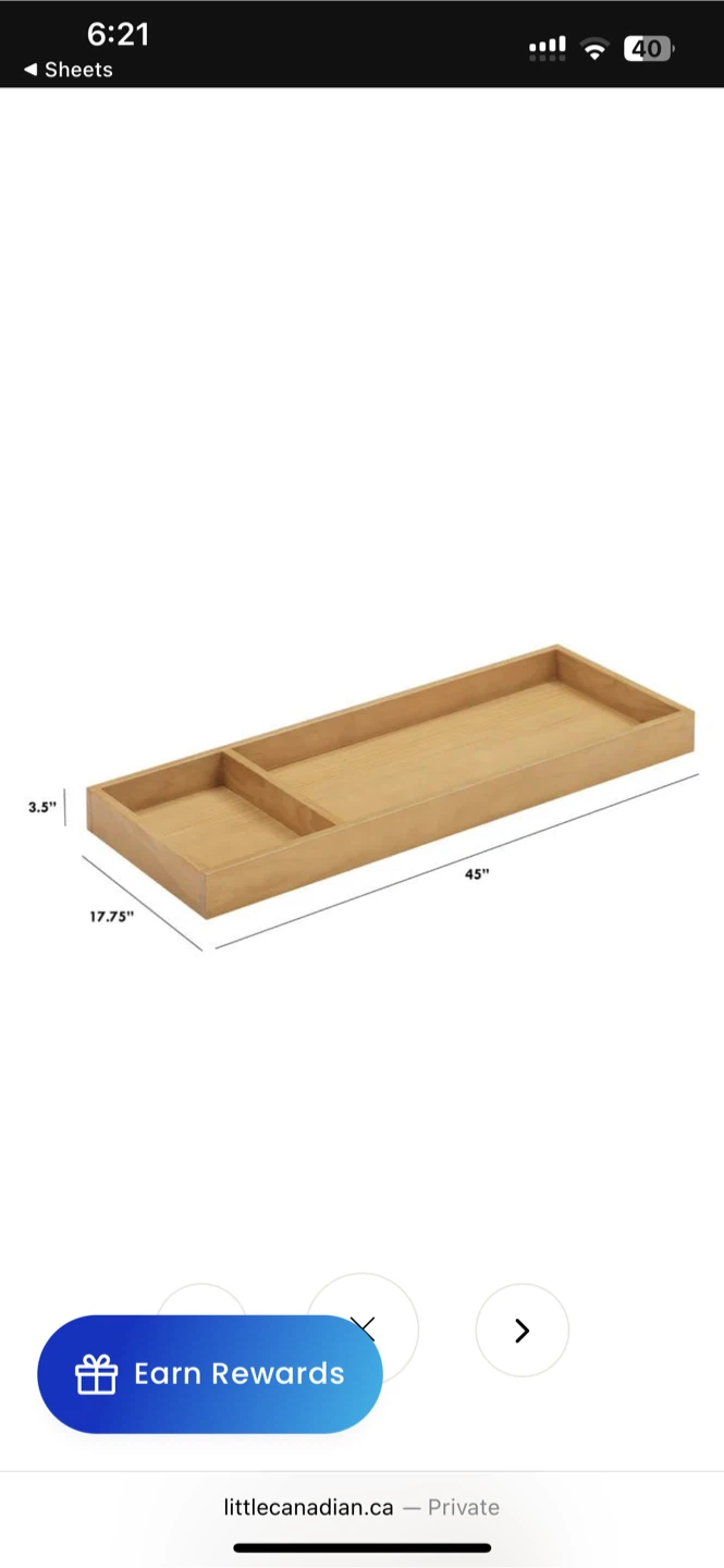 Baby Changing Tray - Dresser Topper - photo 2