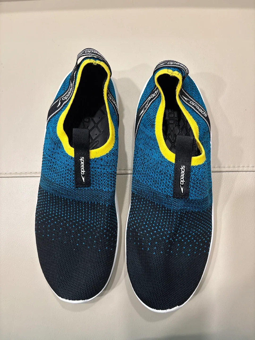 Speedo Blue & Black Slip-On Shoes