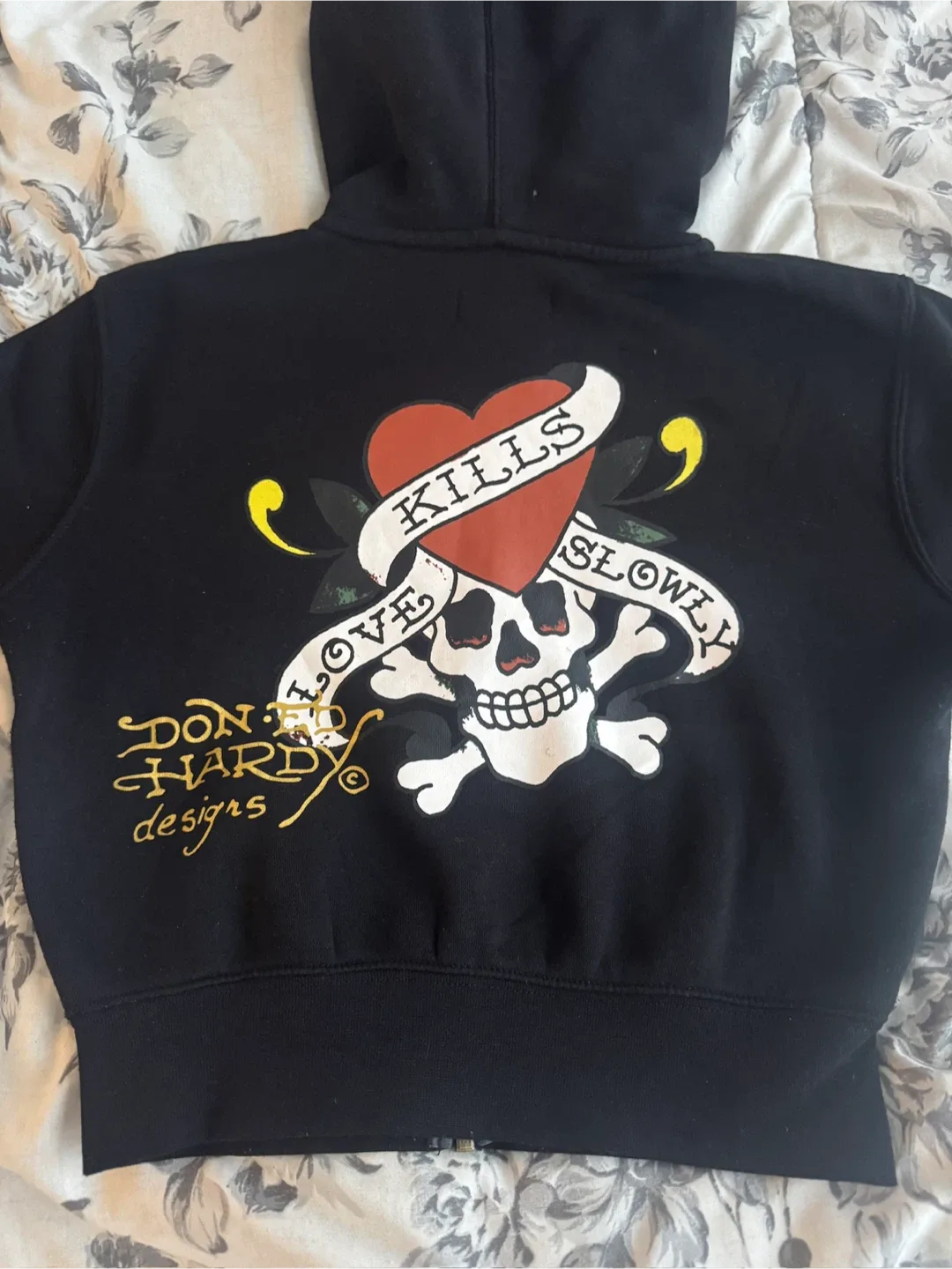 Ed Hardy Black Zip-Up Hoodie image indicator(4)