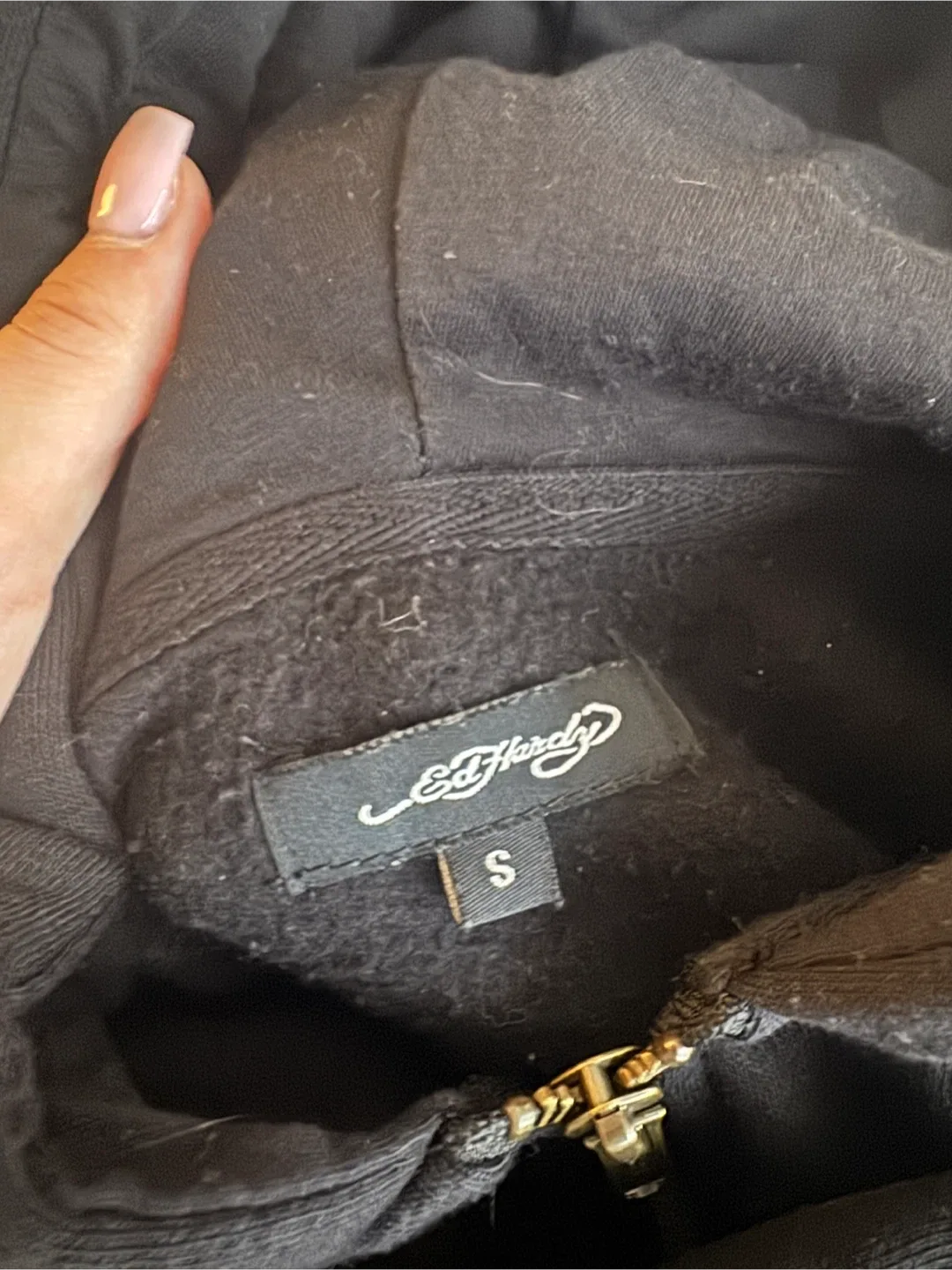 Ed Hardy Black Zip-Up Hoodie image indicator(6)