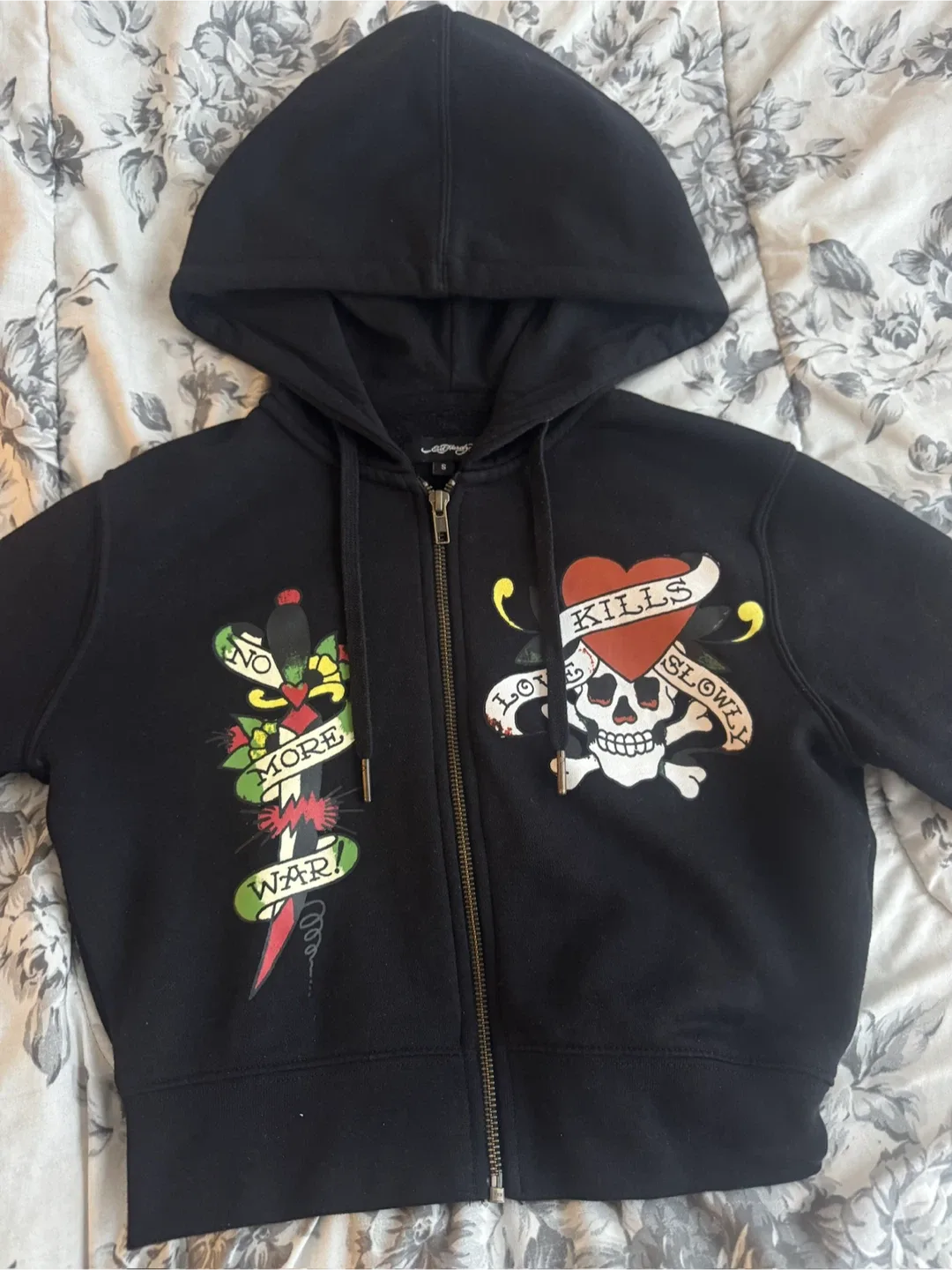 Ed Hardy Black Zip-Up Hoodie image indicator(2)