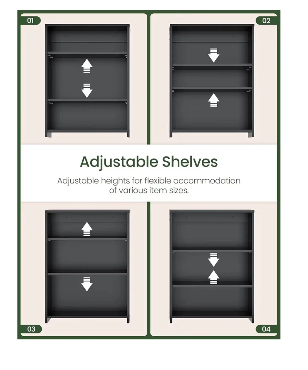 Grey Bathroom Mirror Cabinet - 17.7" x 23.6" image indicator(5)