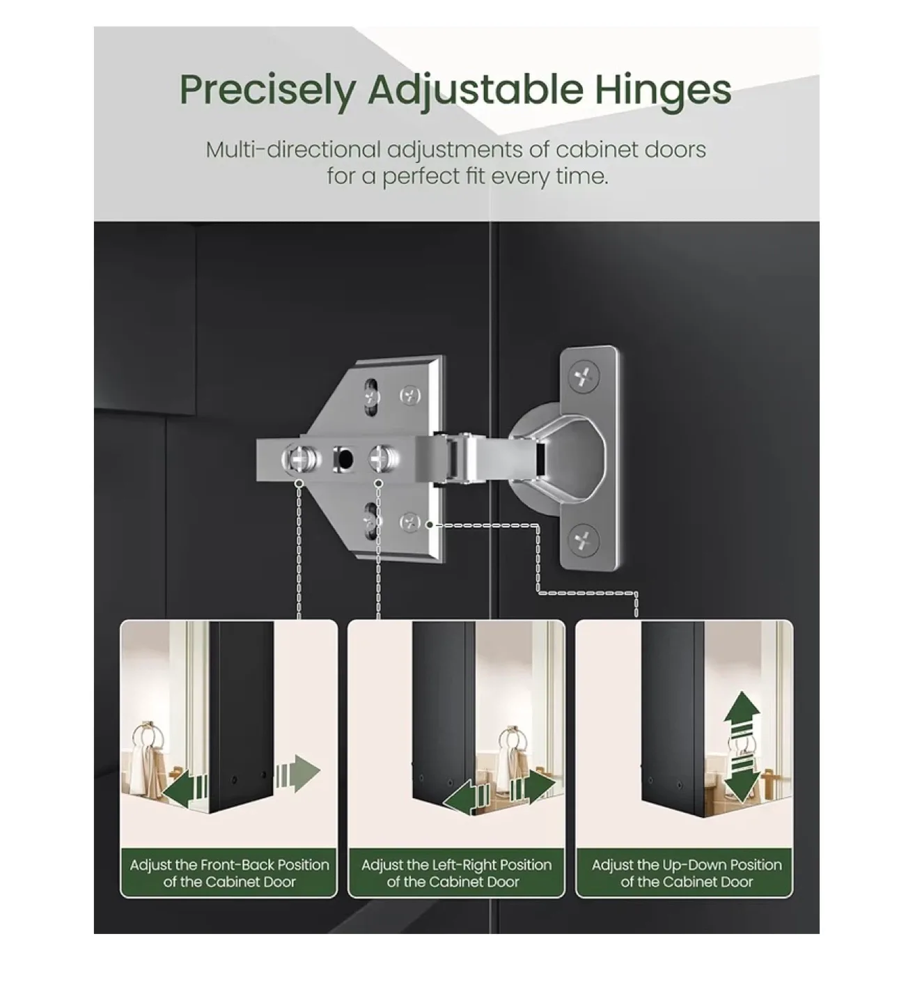 Grey Bathroom Mirror Cabinet - 17.7" x 23.6" image indicator(9)