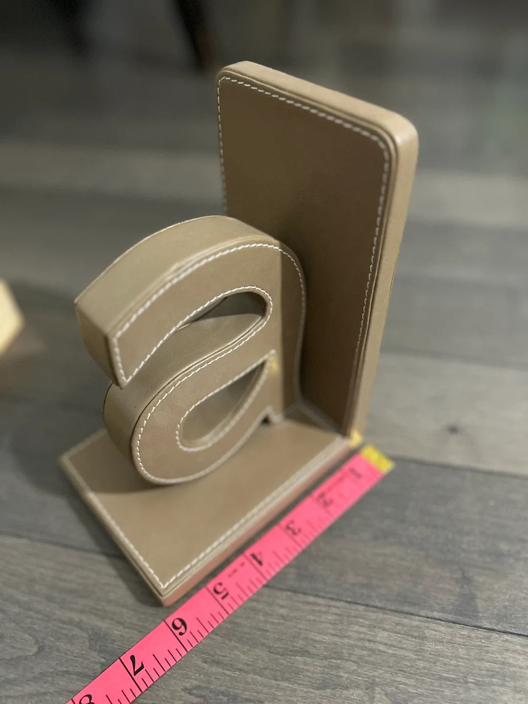 Letter A Bookend - Beige