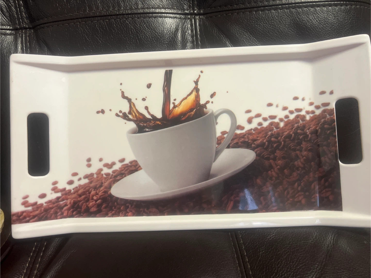 Coffee Bean Design Serving Tray