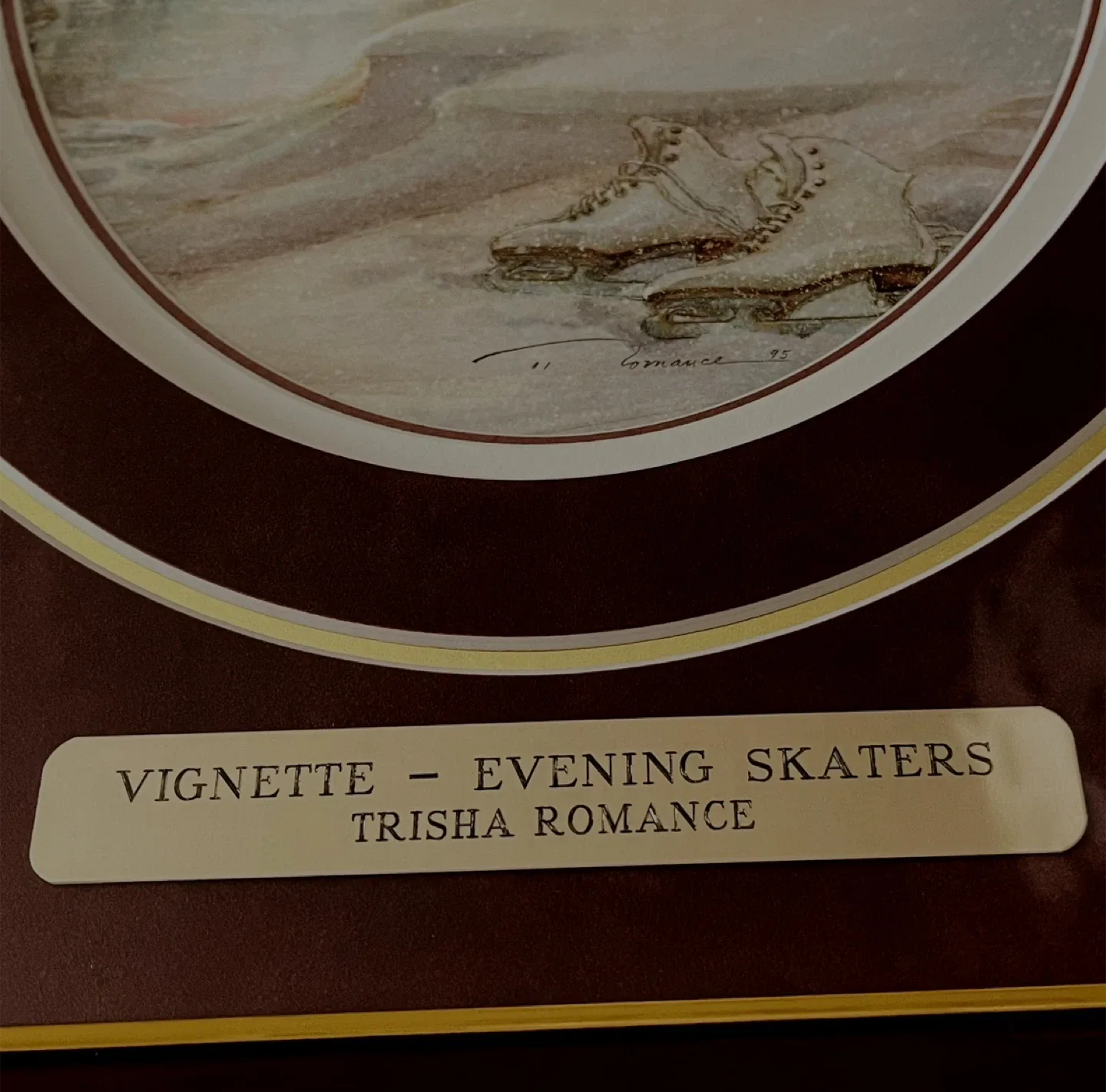 Trisha Romance 'Evening Skaters' Framed Print image indicator(2)