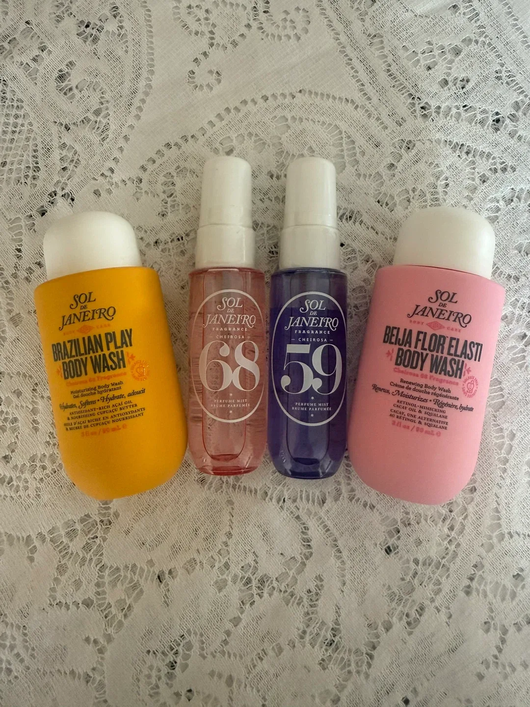 4 Sol de Janeiro Fragrance Mist & Body Wash Set 🆕 Sealed