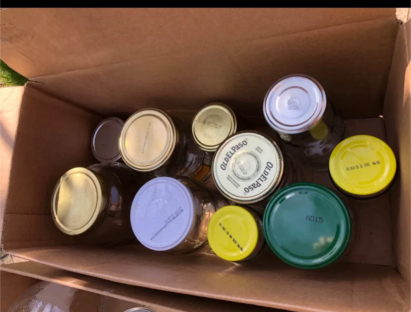 Mixed Glass Jars - Old El Paso & More