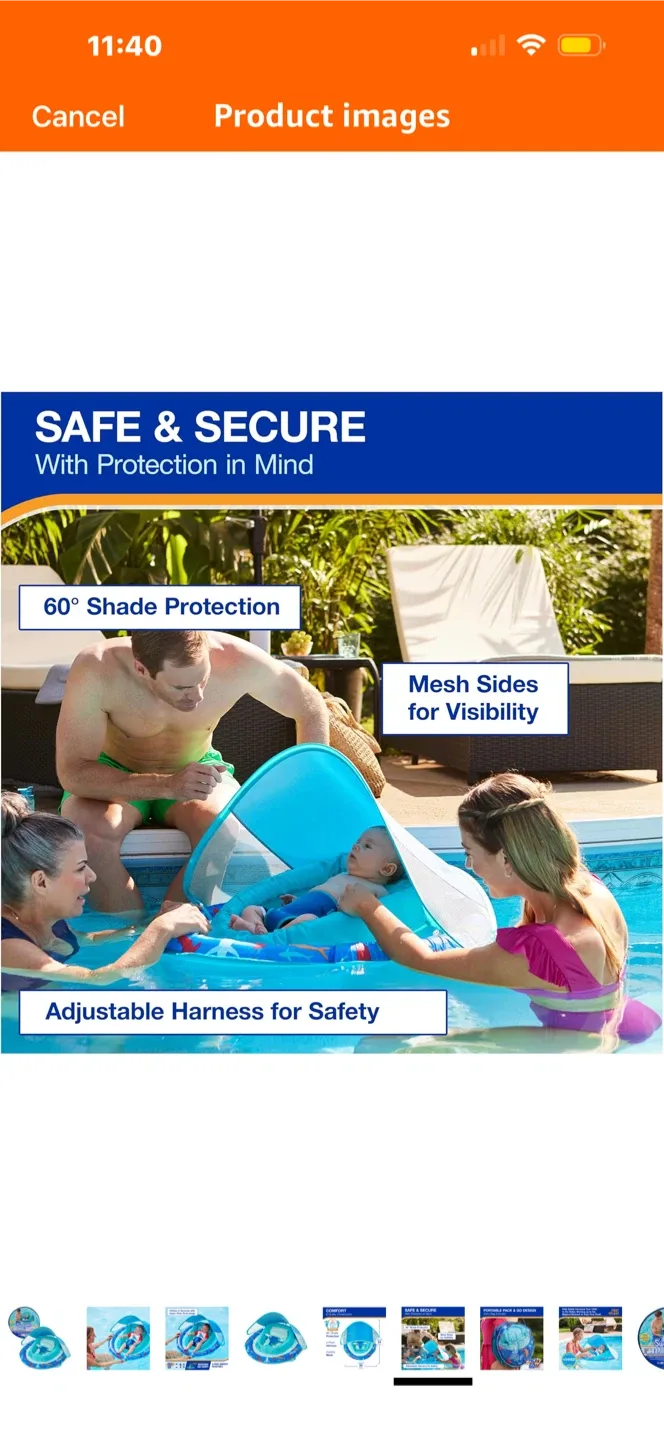 SwimWays Baby Spring Float Shark image indicator(5)