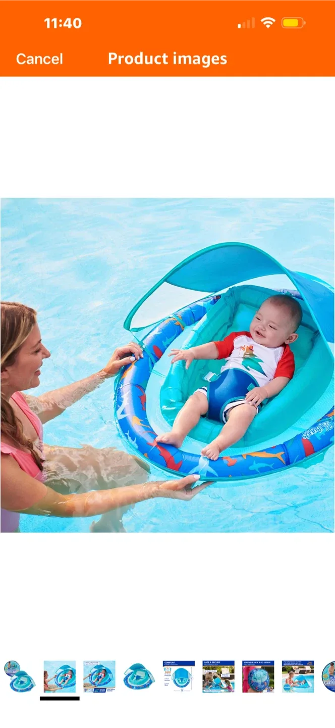 SwimWays Baby Spring Float Shark image indicator(4)