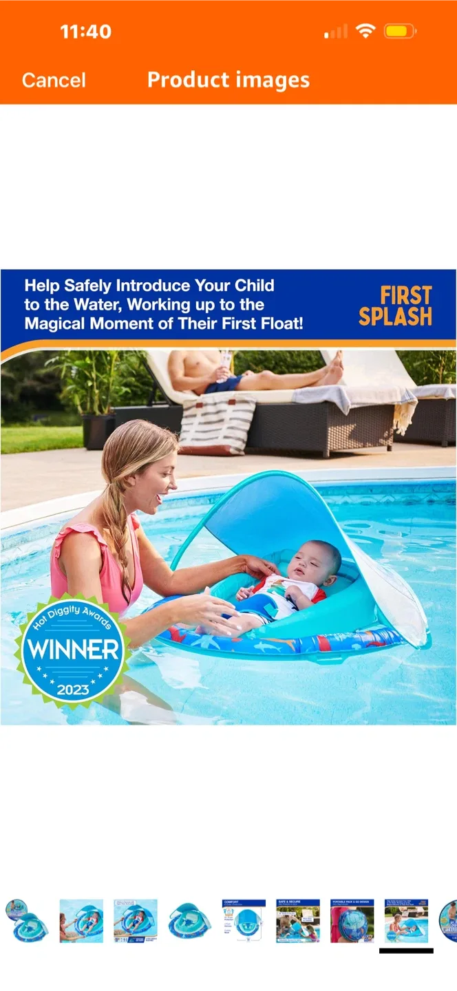 SwimWays Baby Spring Float Shark image indicator(8)