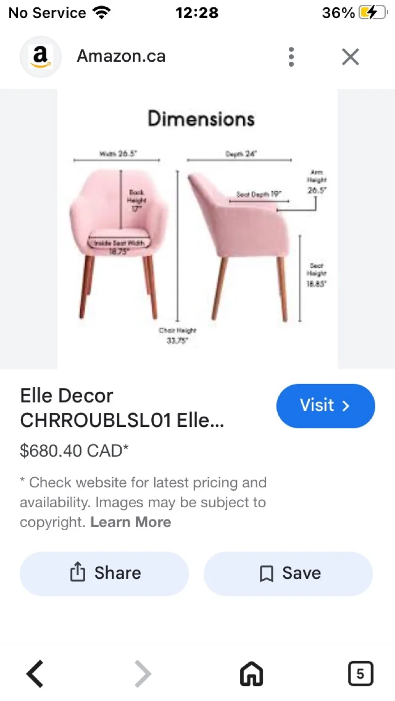 Pink Accent Chair image indicator(8)