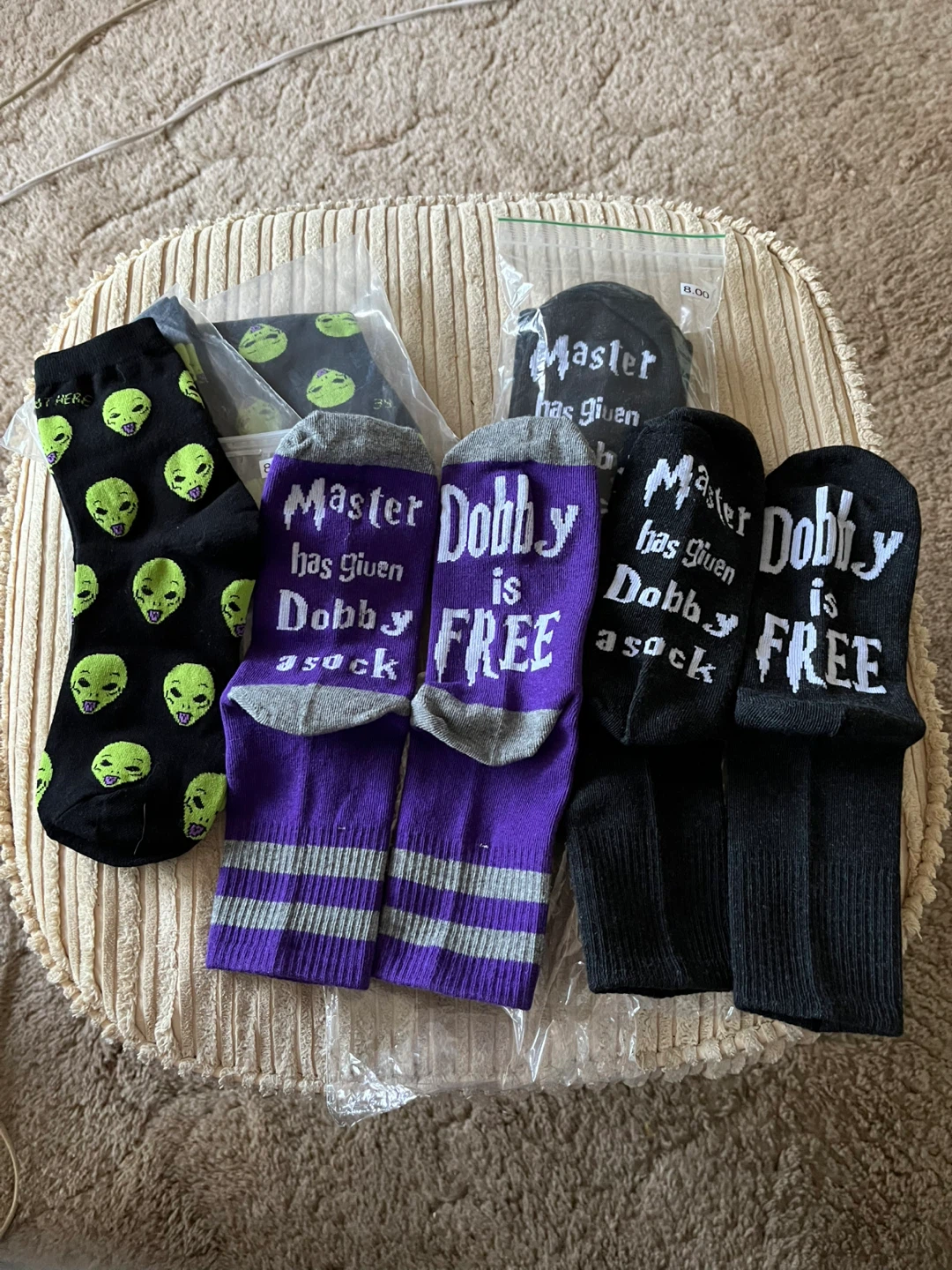 Dobby and Alien kids socks -New