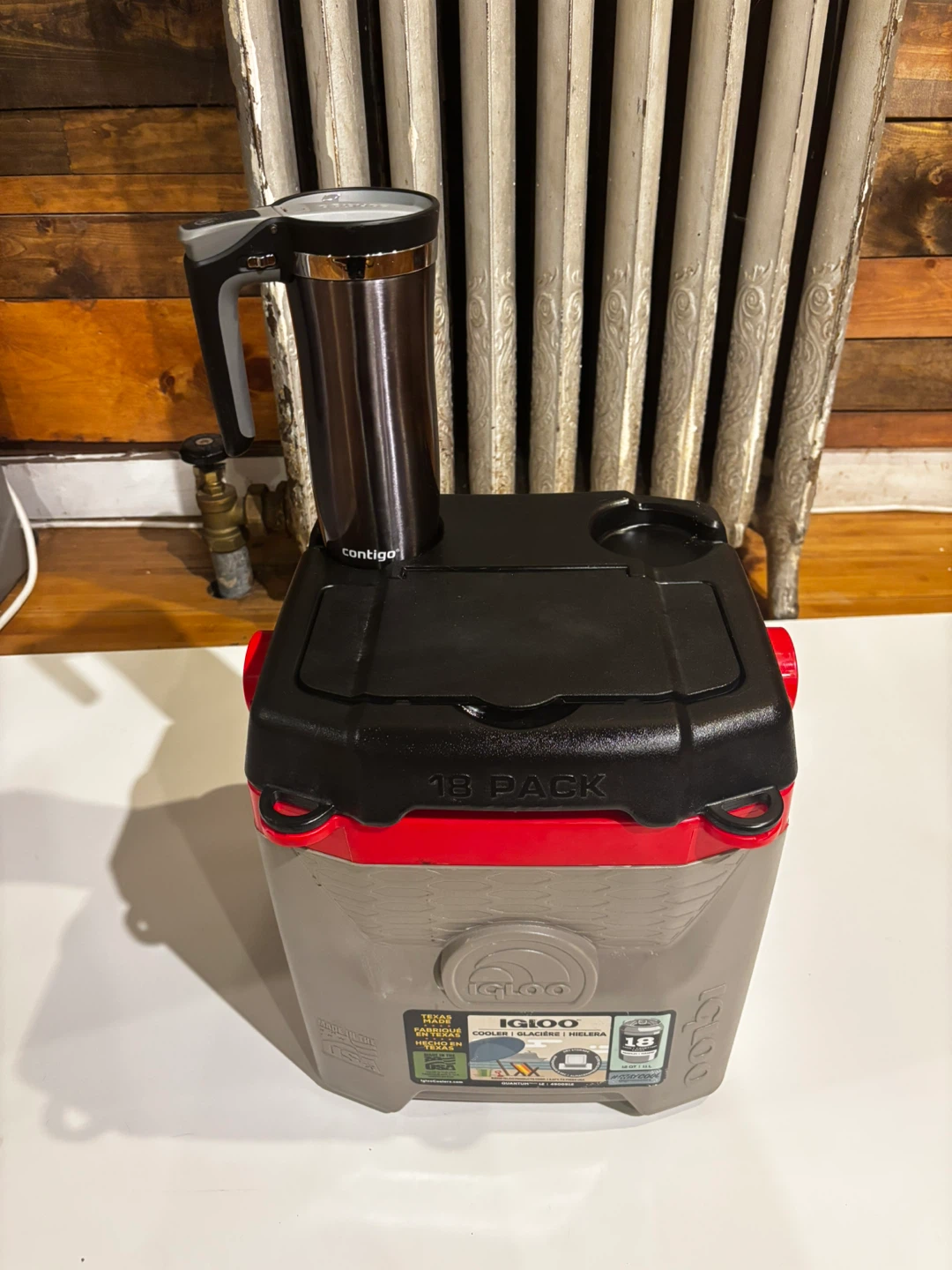 Igloo 18 Pack Cooler - Gray and Red - photo 3