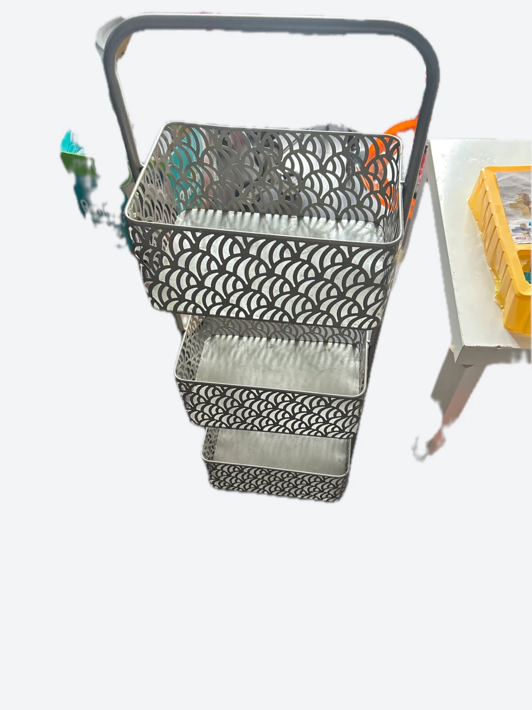 3-Tier Metal Basket Stand - photo 2