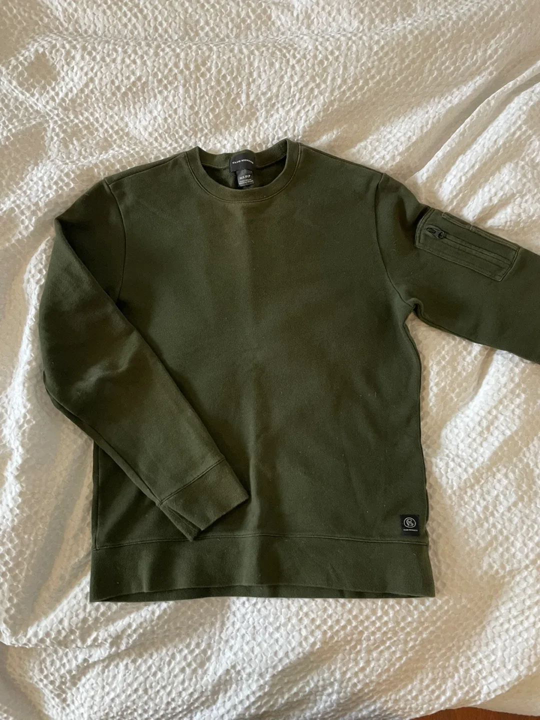 Club Monaco Olive Green Sweatshirt XS