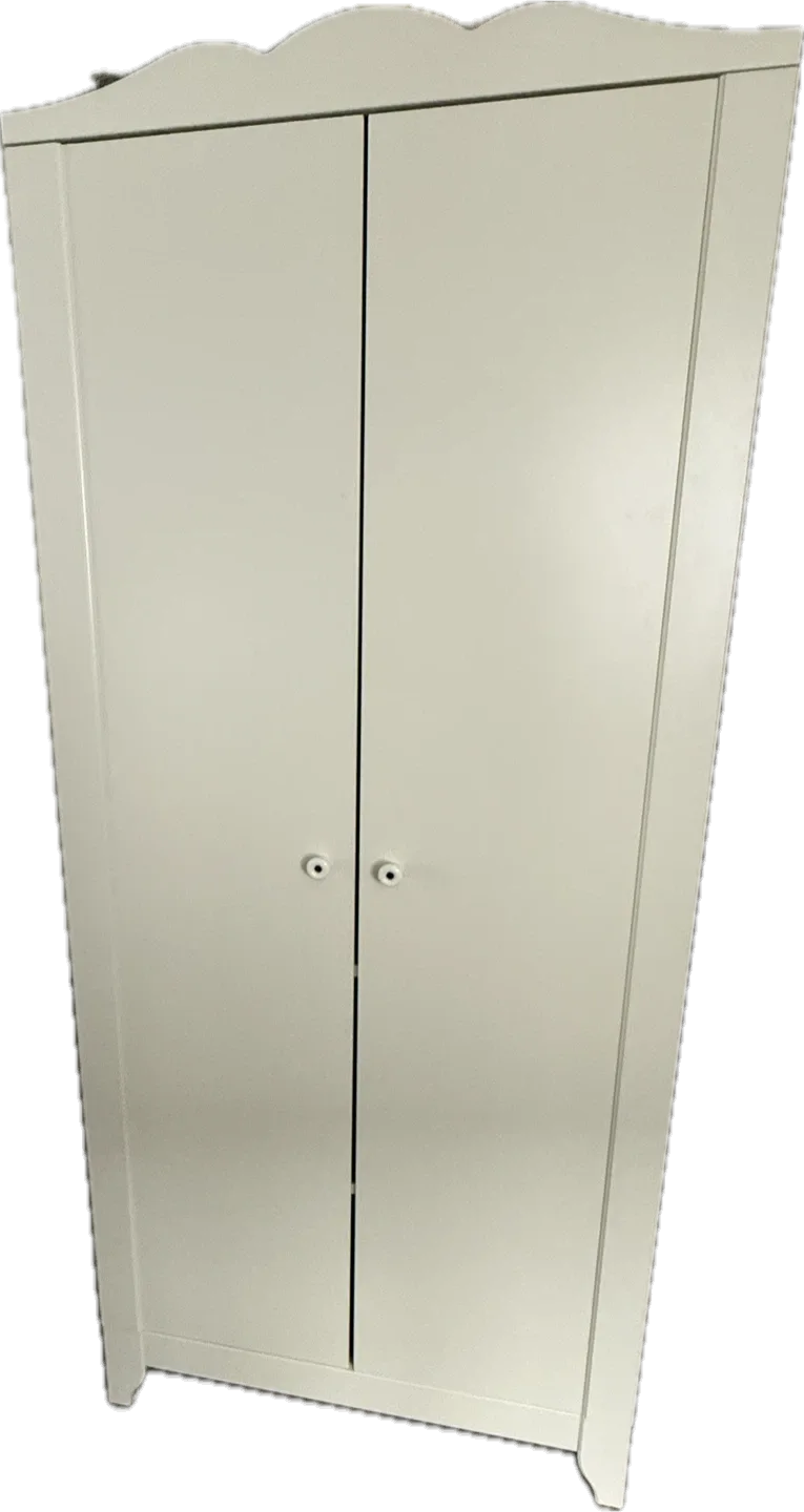 Kids White Wardrobe/ Cabinet image indicator(2)