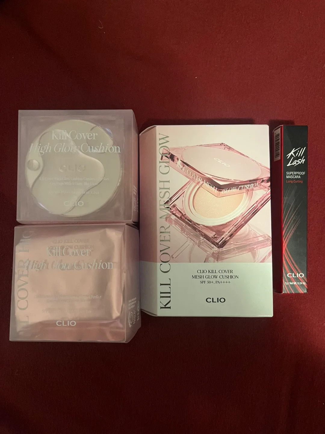 CLIO Korean Makeup Pack (6 Cushions + Mascara) (New)