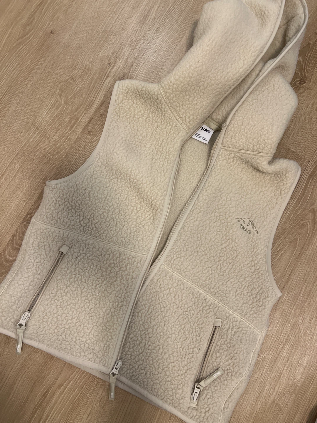 TNA Fleece Vest - Cream Colour