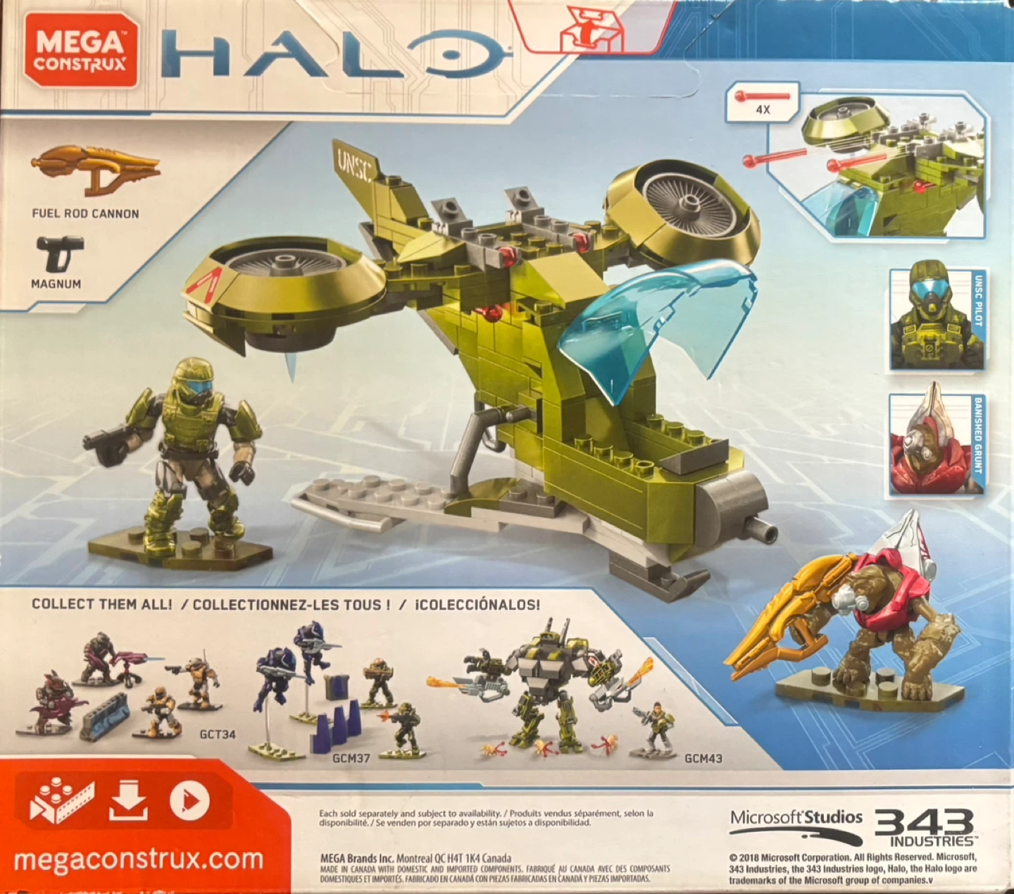 Mega Construx Halo UNSC Hornet Blitz, 207 pcs, 8+ - photo 2