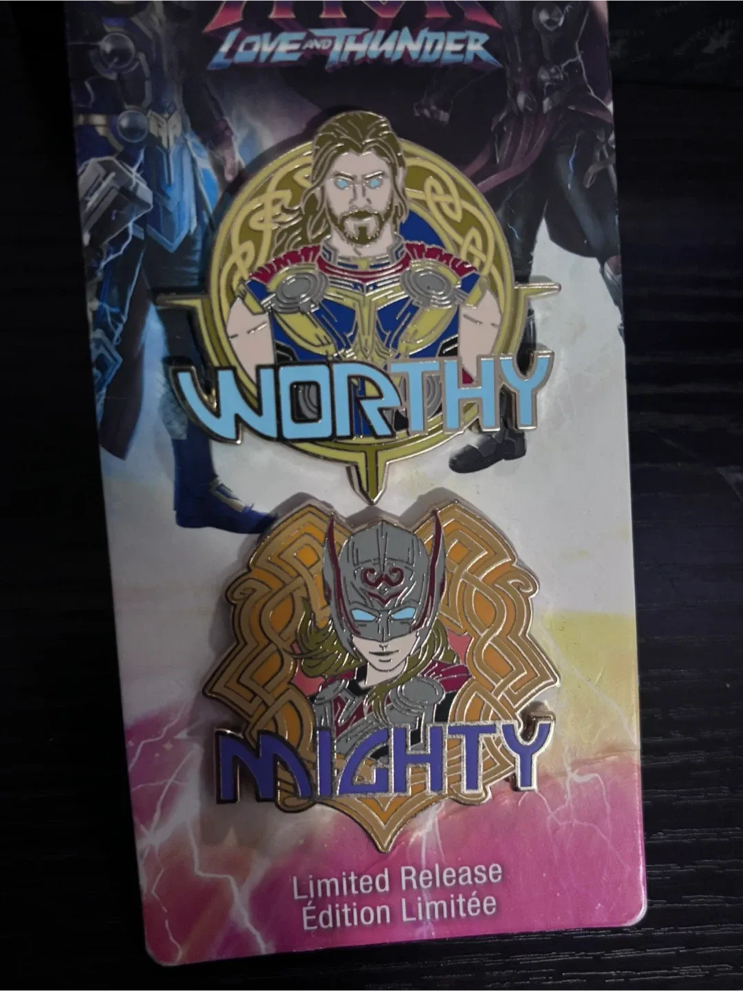 Thor Love and Thunder Disney Pins - Worthy & Mighty