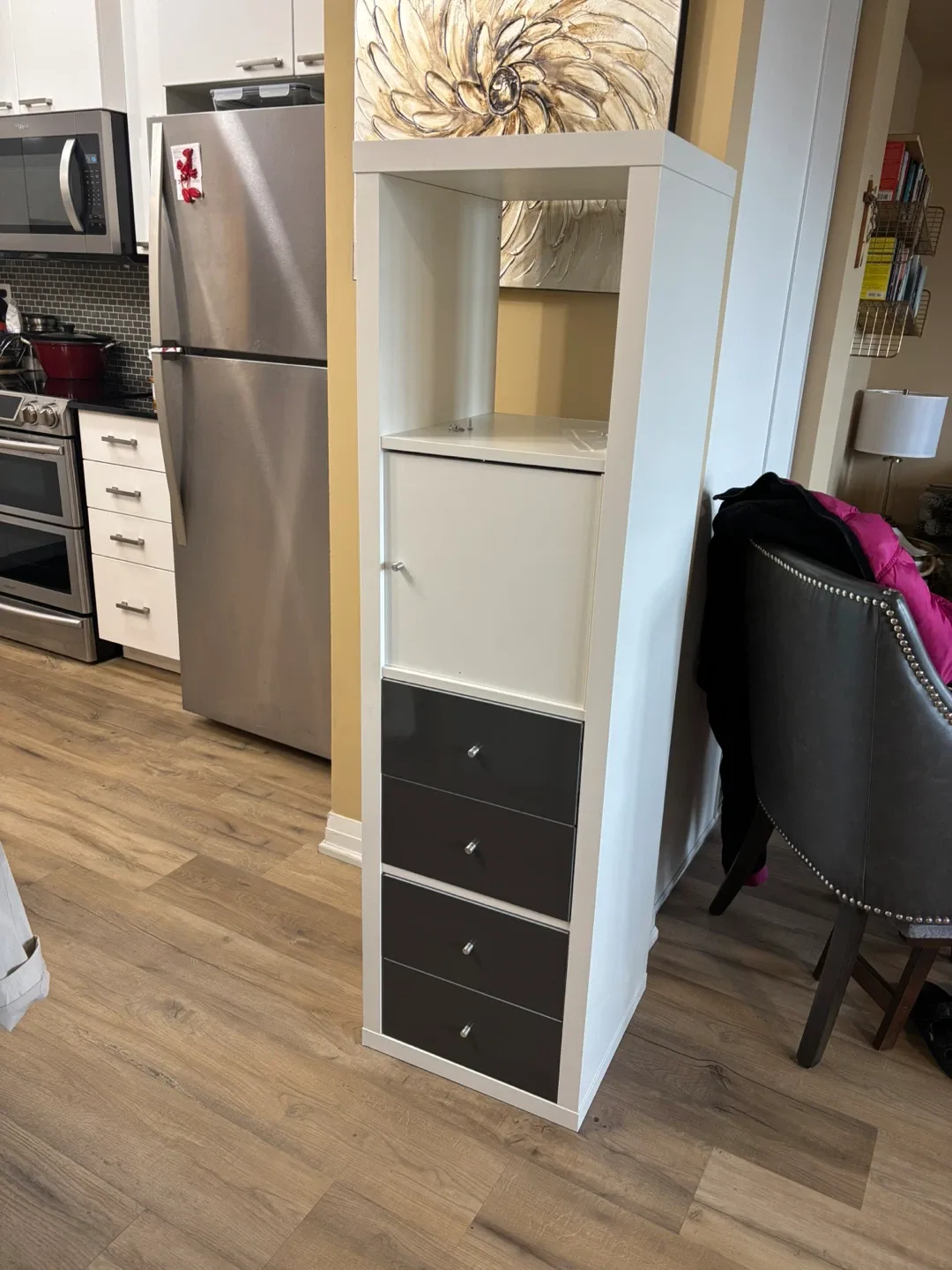 IKEA Kallax  with 3 Inserts as shown