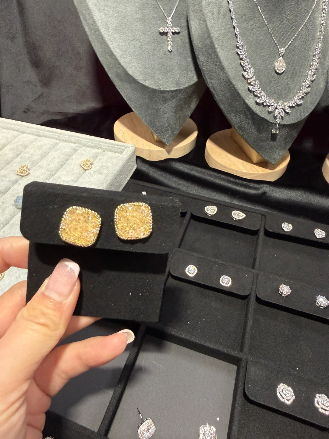 Gold Stud Earrings