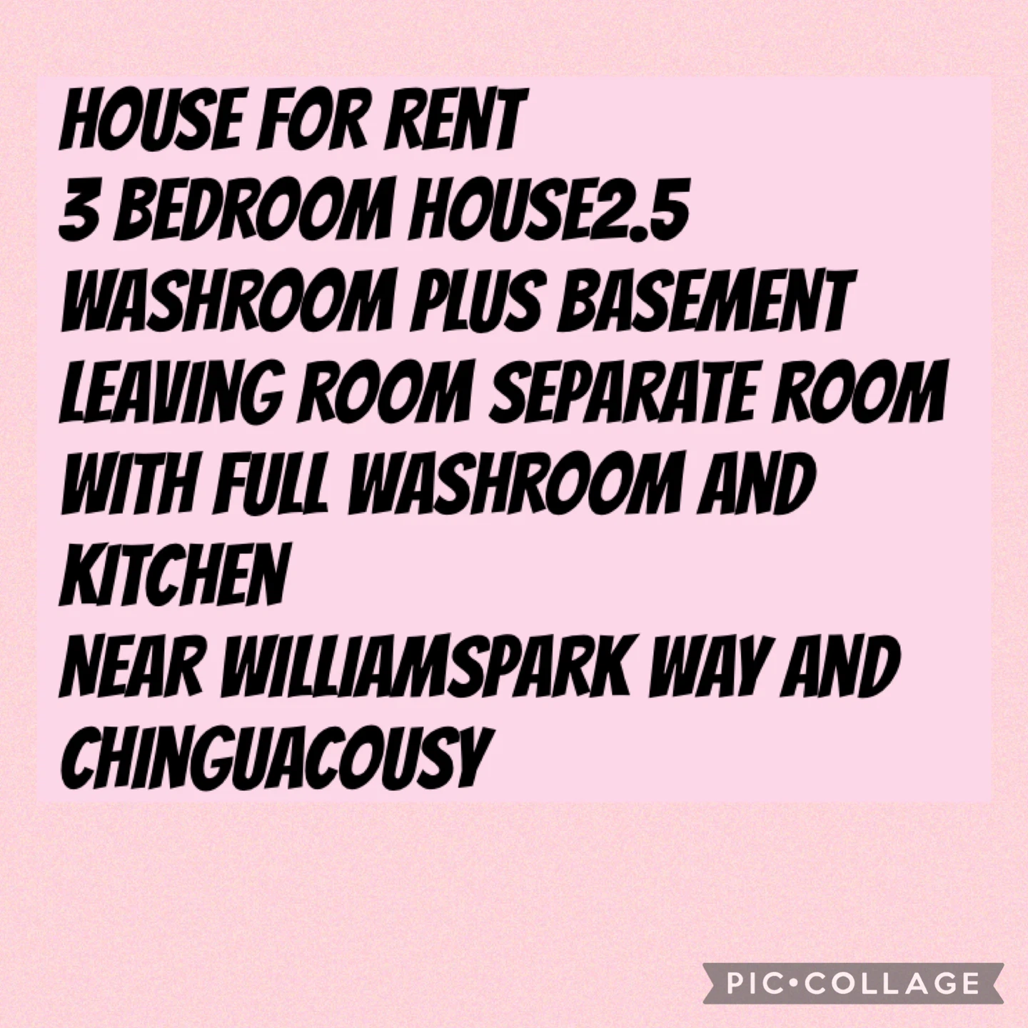 Full house for rent