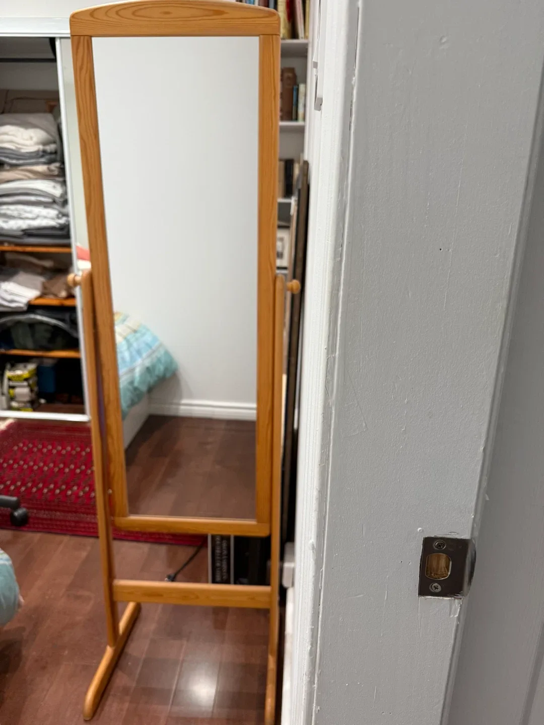 Vintage Wooden Framed Coeval Mirror