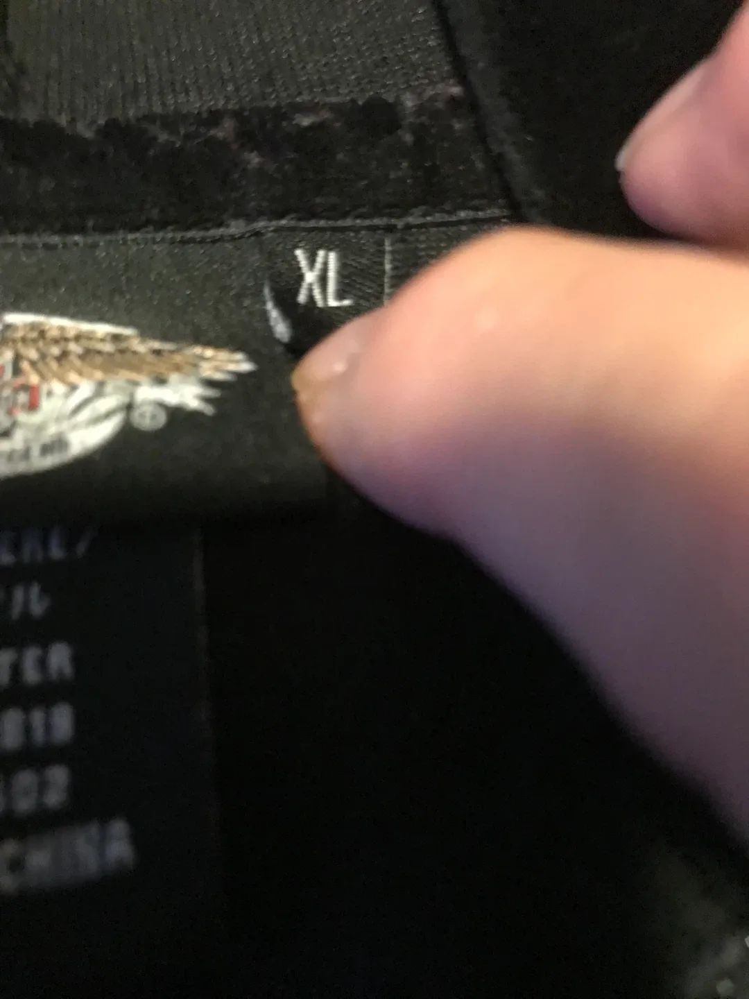 Harley-Davidson Black Velour Hoodie - XL image indicator(4)