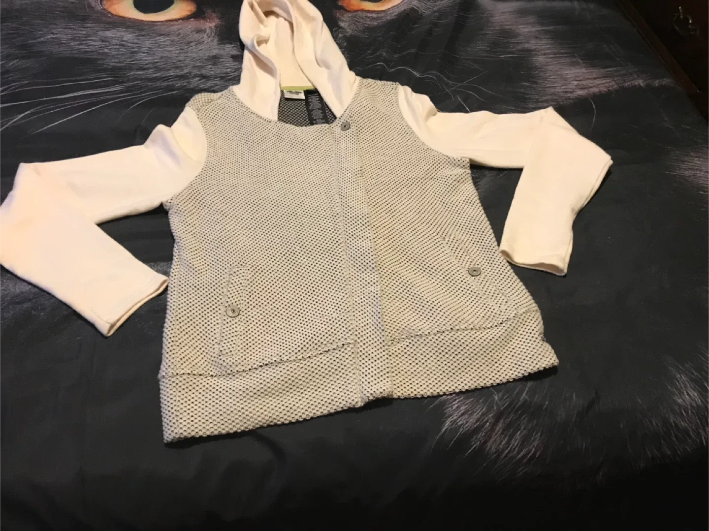 Harley-Davidson Cream & Black Knit Hoodie image indicator(6)