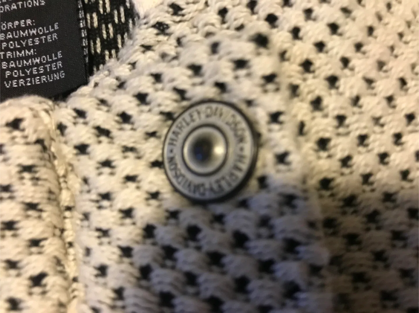 Harley-Davidson Cream & Black Knit Hoodie image indicator(5)