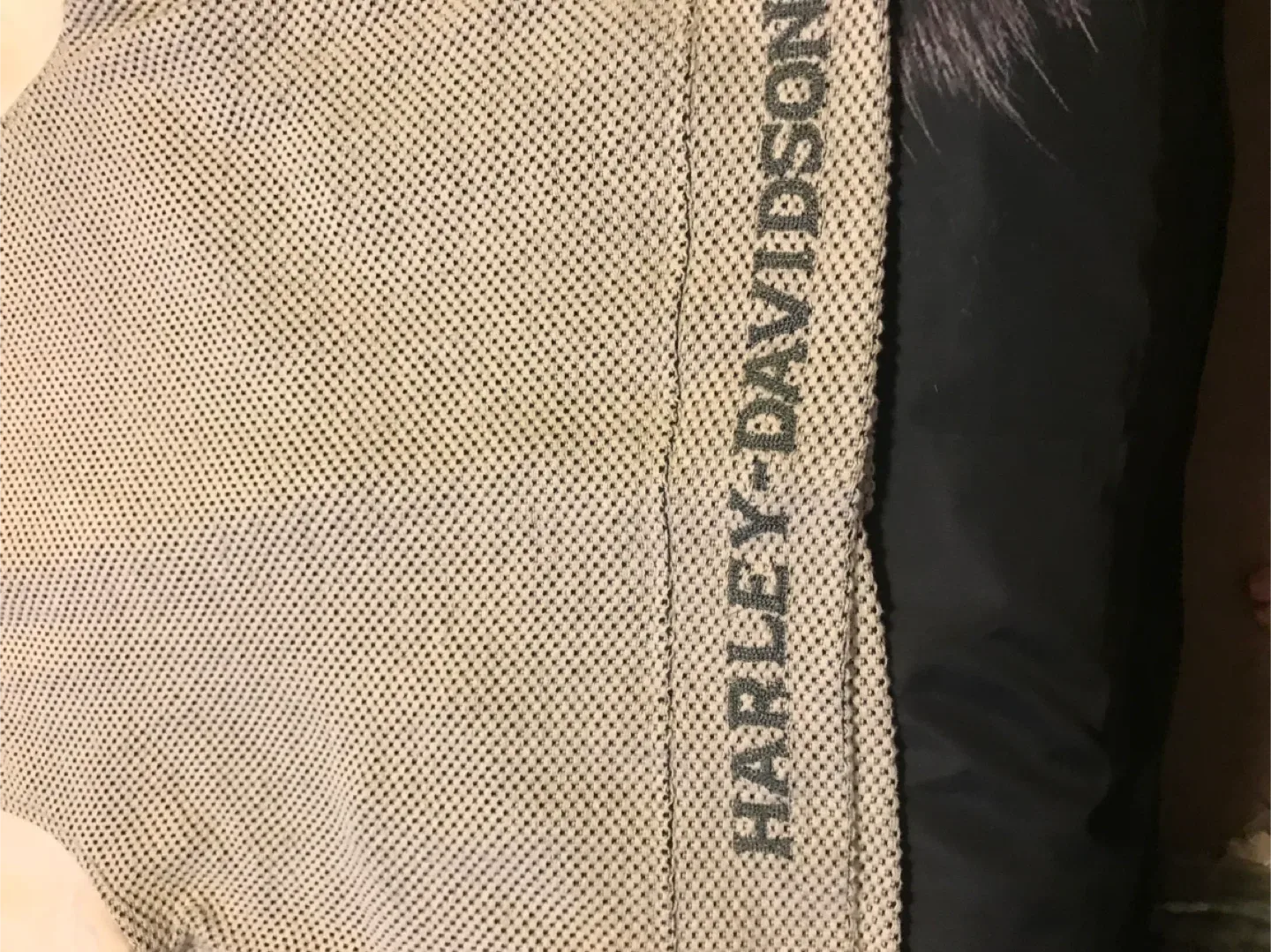Harley-Davidson Cream & Black Knit Hoodie