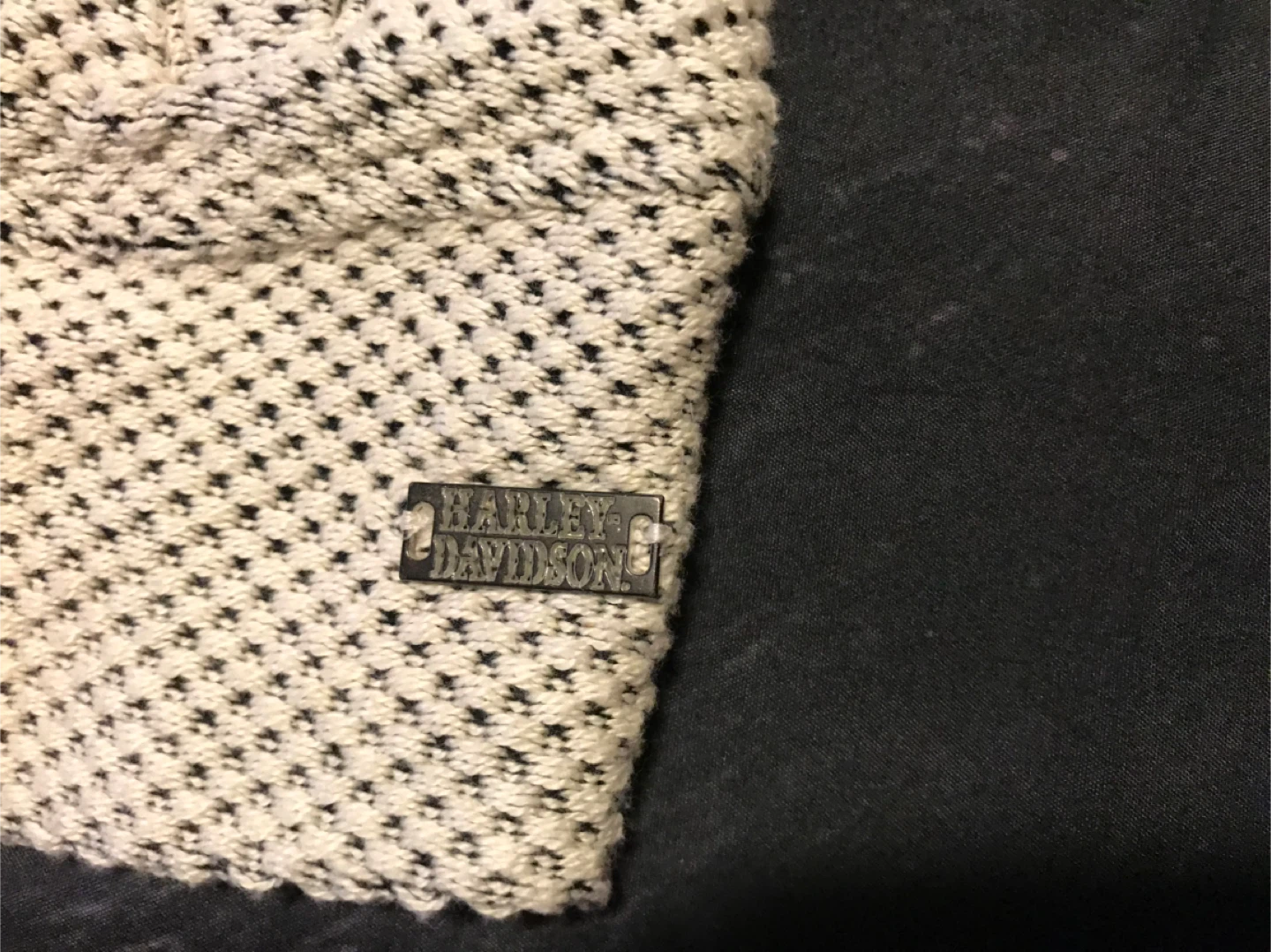 Harley-Davidson Cream & Black Knit Hoodie - photo 3