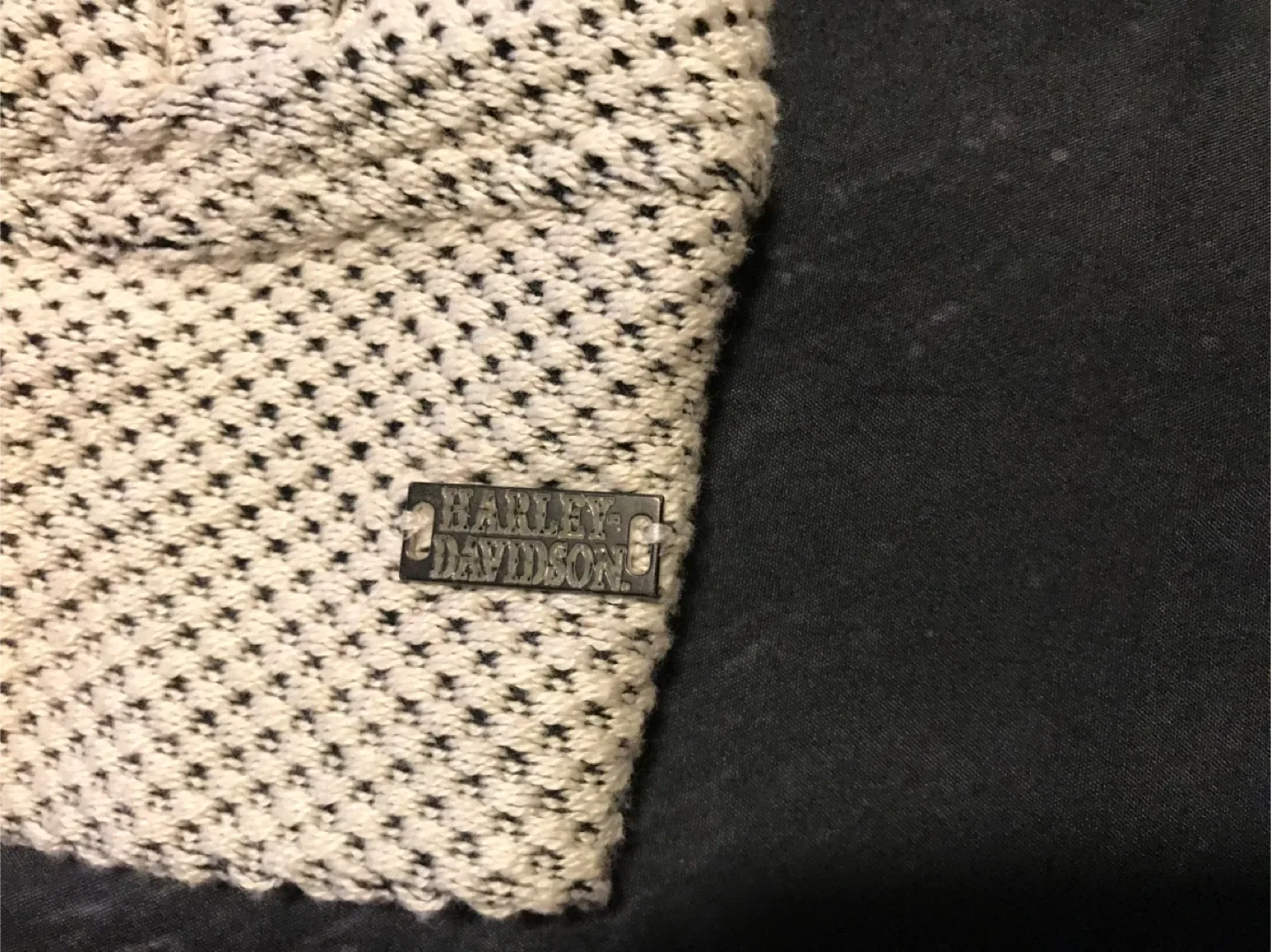 Harley-Davidson Cream & Black Knit Hoodie image indicator(3)