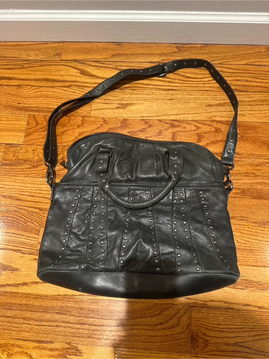 Black Leather Handbag