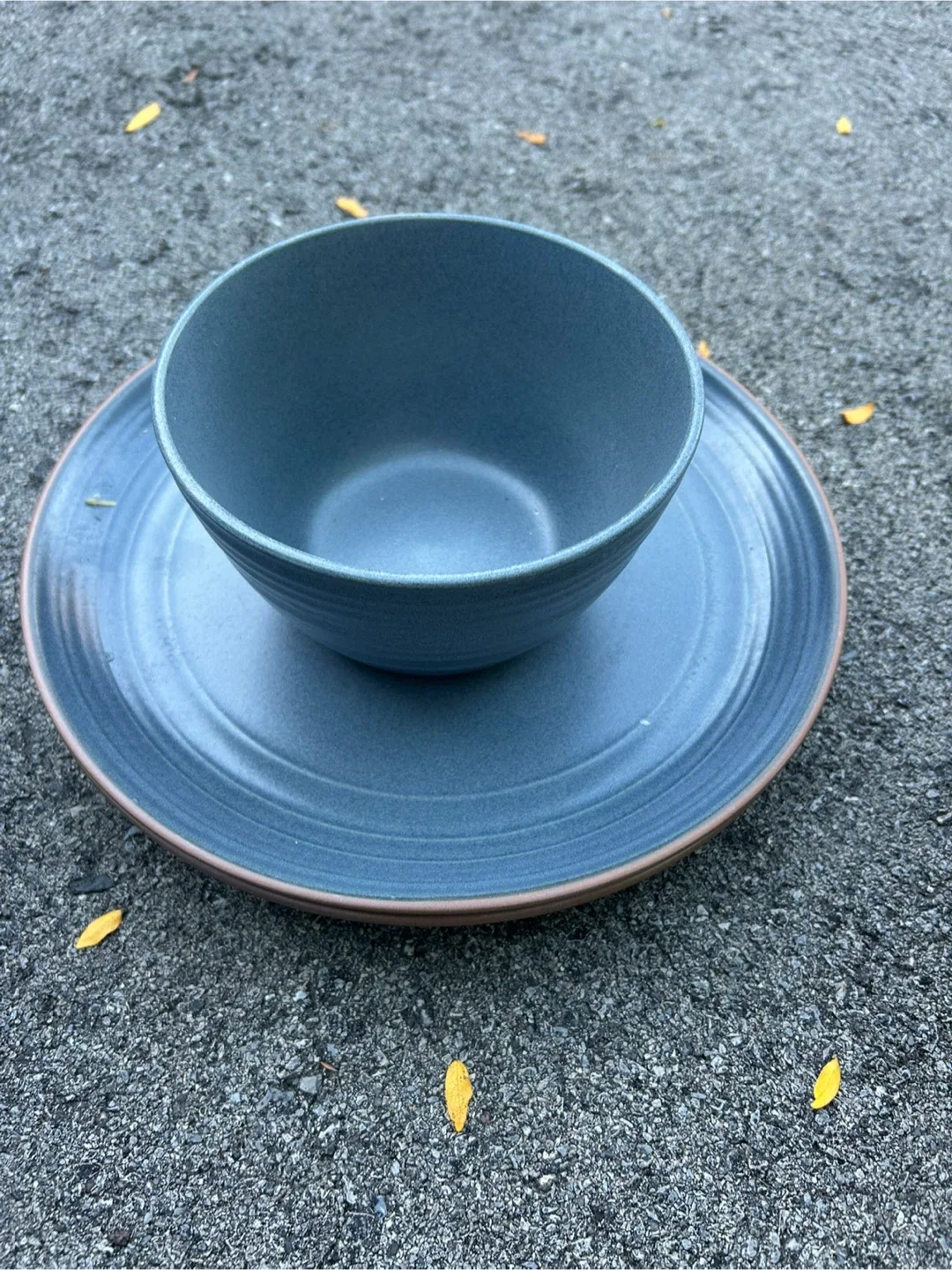 PC Stoneware Bowl and Plate Set image indicator(2)