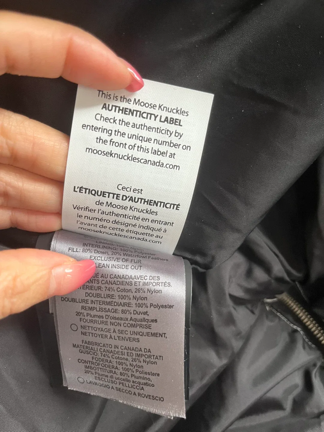 Moose Knuckles Down Padded Jacket - Size S image indicator(2)